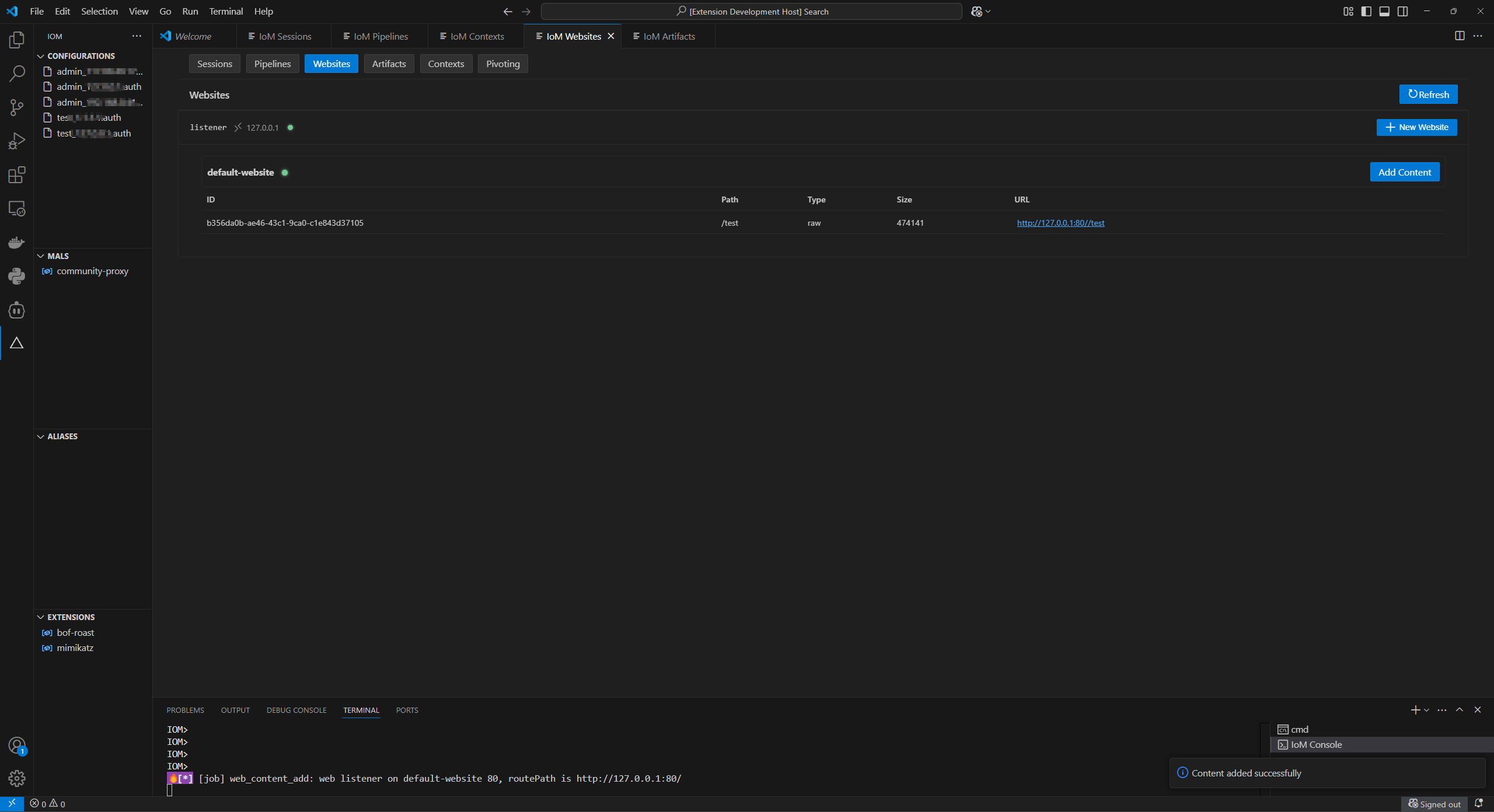 website
